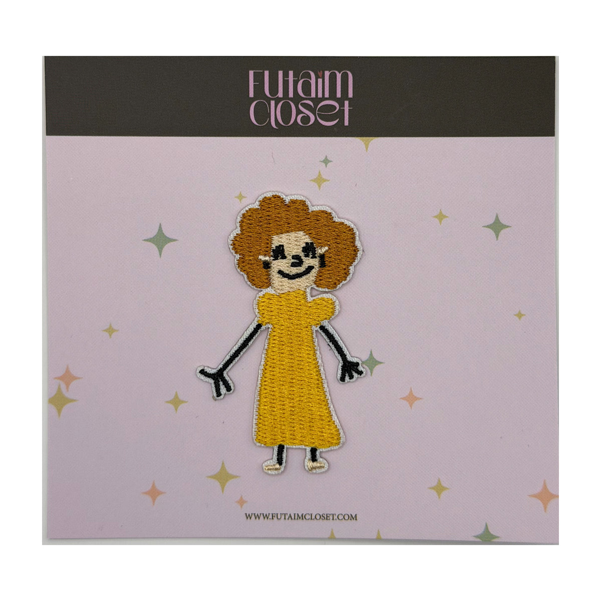 باتش بنت بالكندورة الصفراء - girl in yellow kandora patch