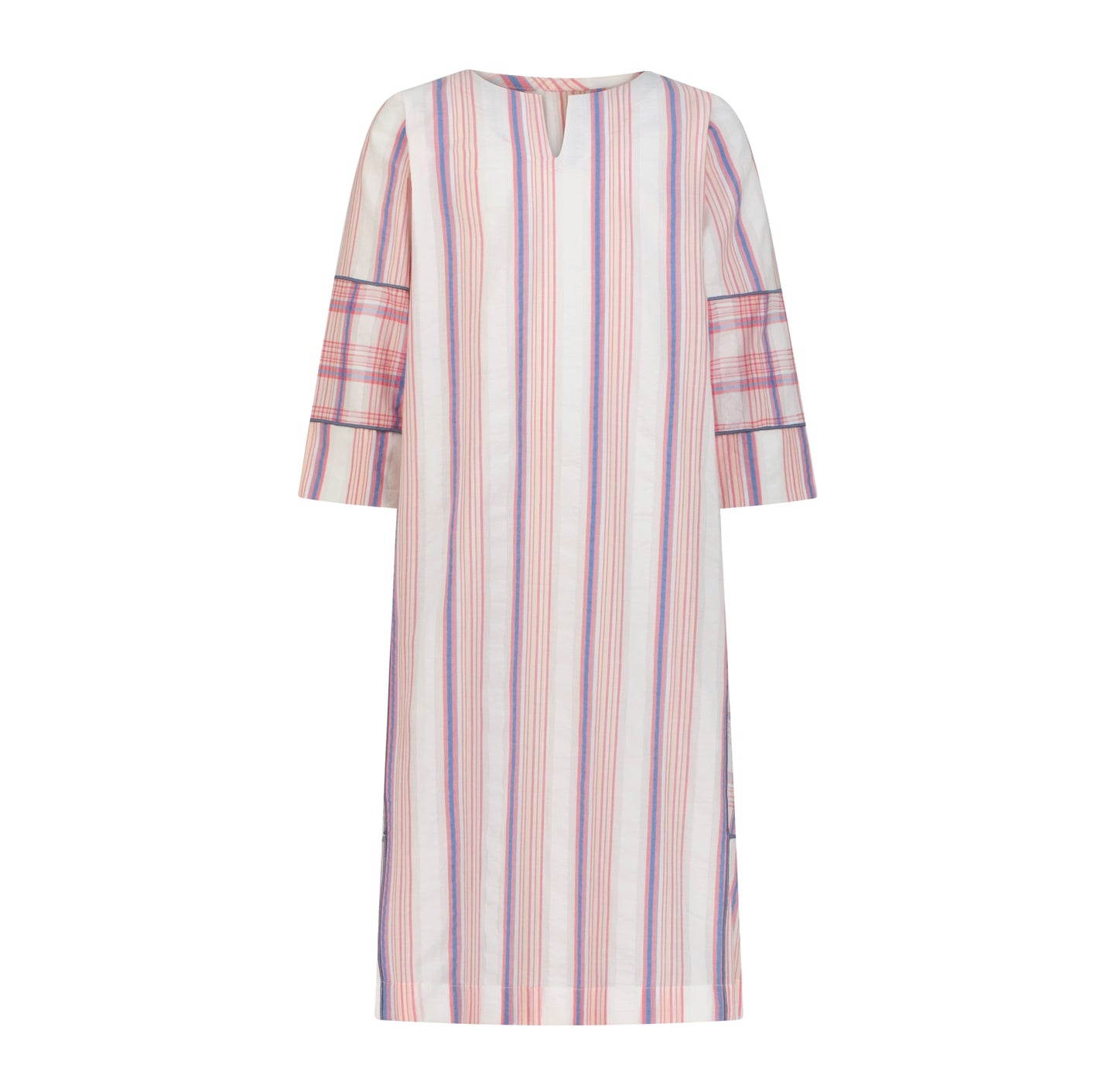 PEACH AND BLUE STRIPE