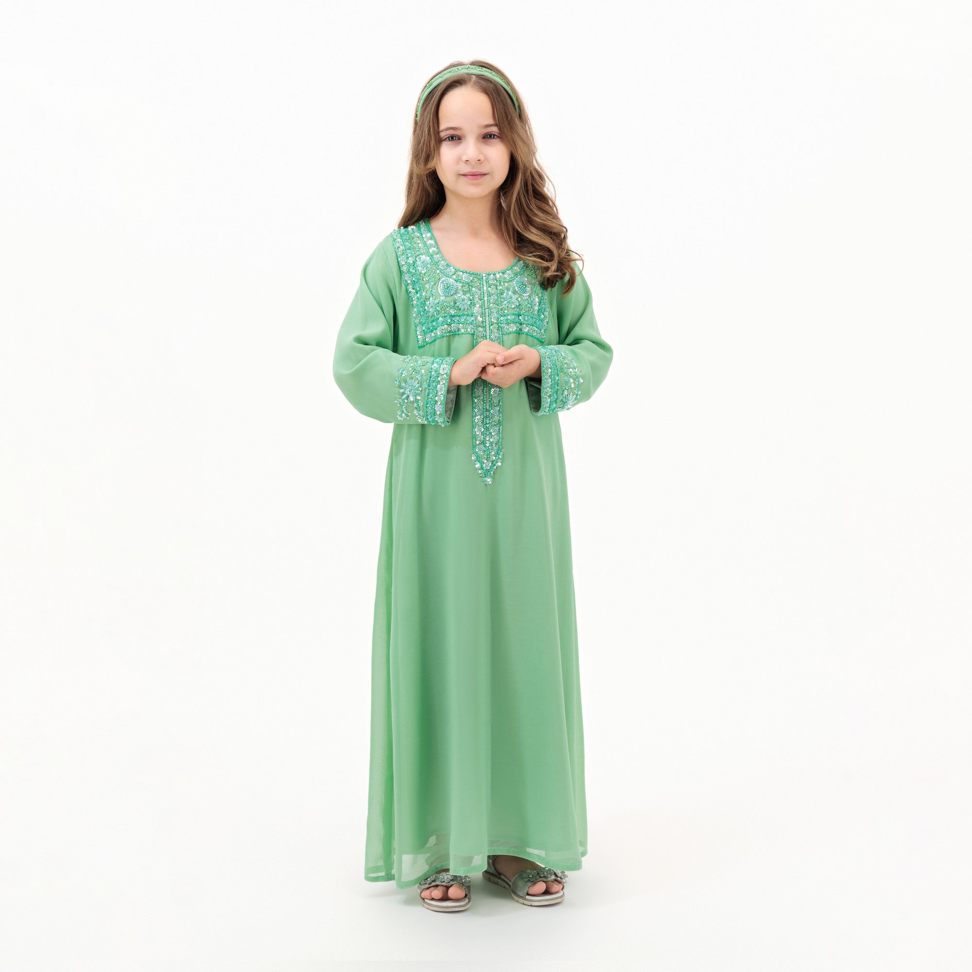 GREEN ARB DRESS