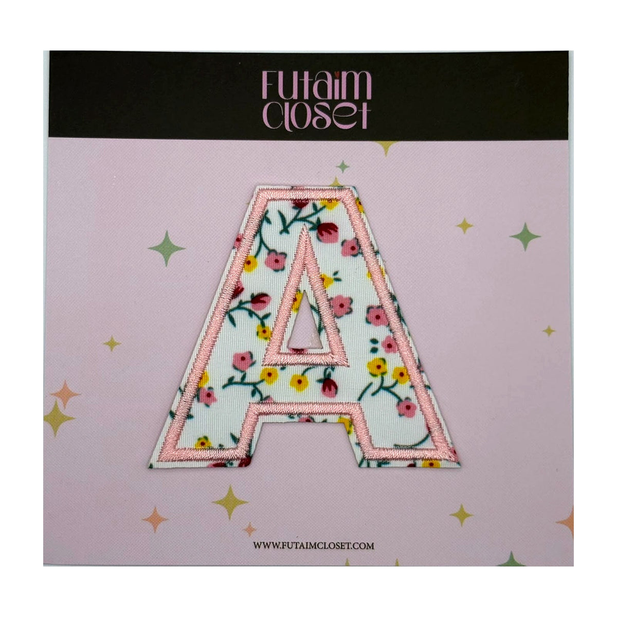 Letter A floral patch