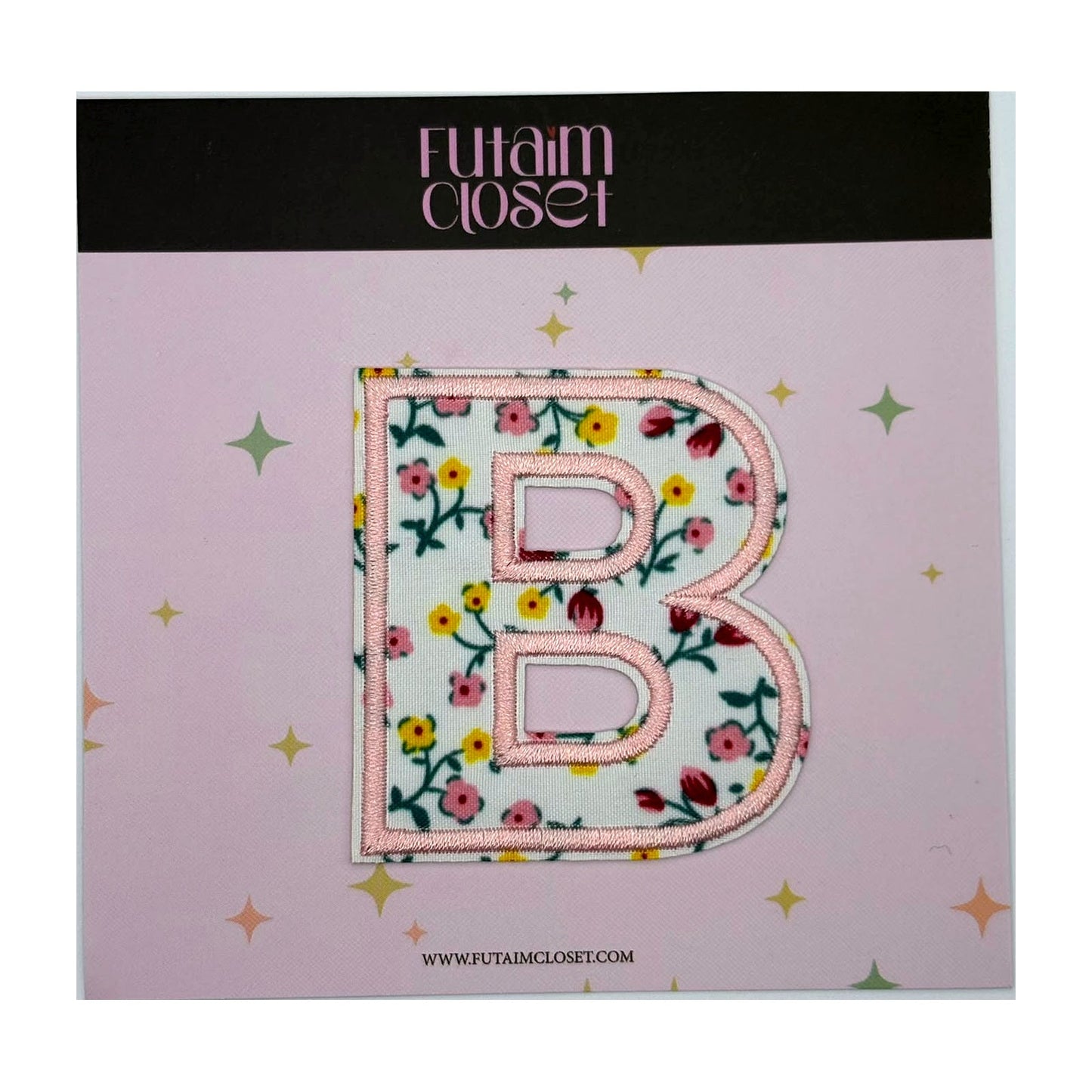 Letter B floral patch
