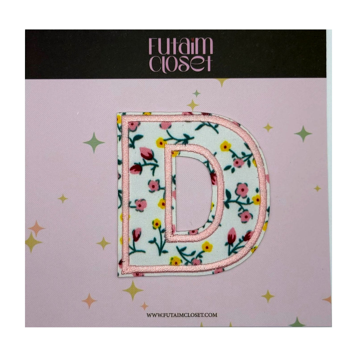 Letter D floral patch