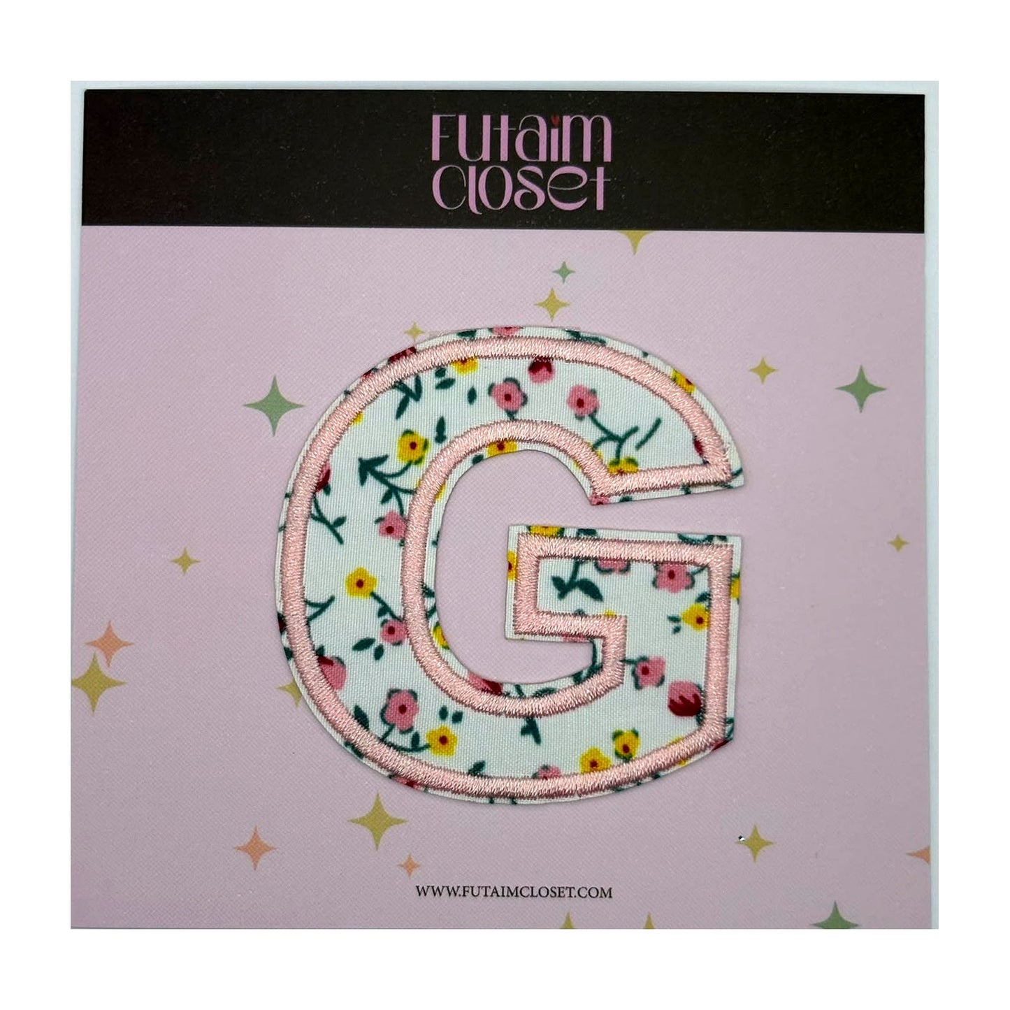 Letter G floral patch