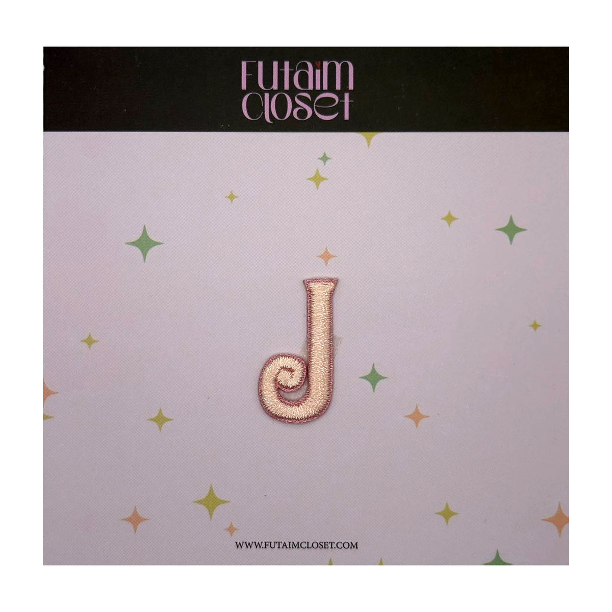 Letter J patch swirl