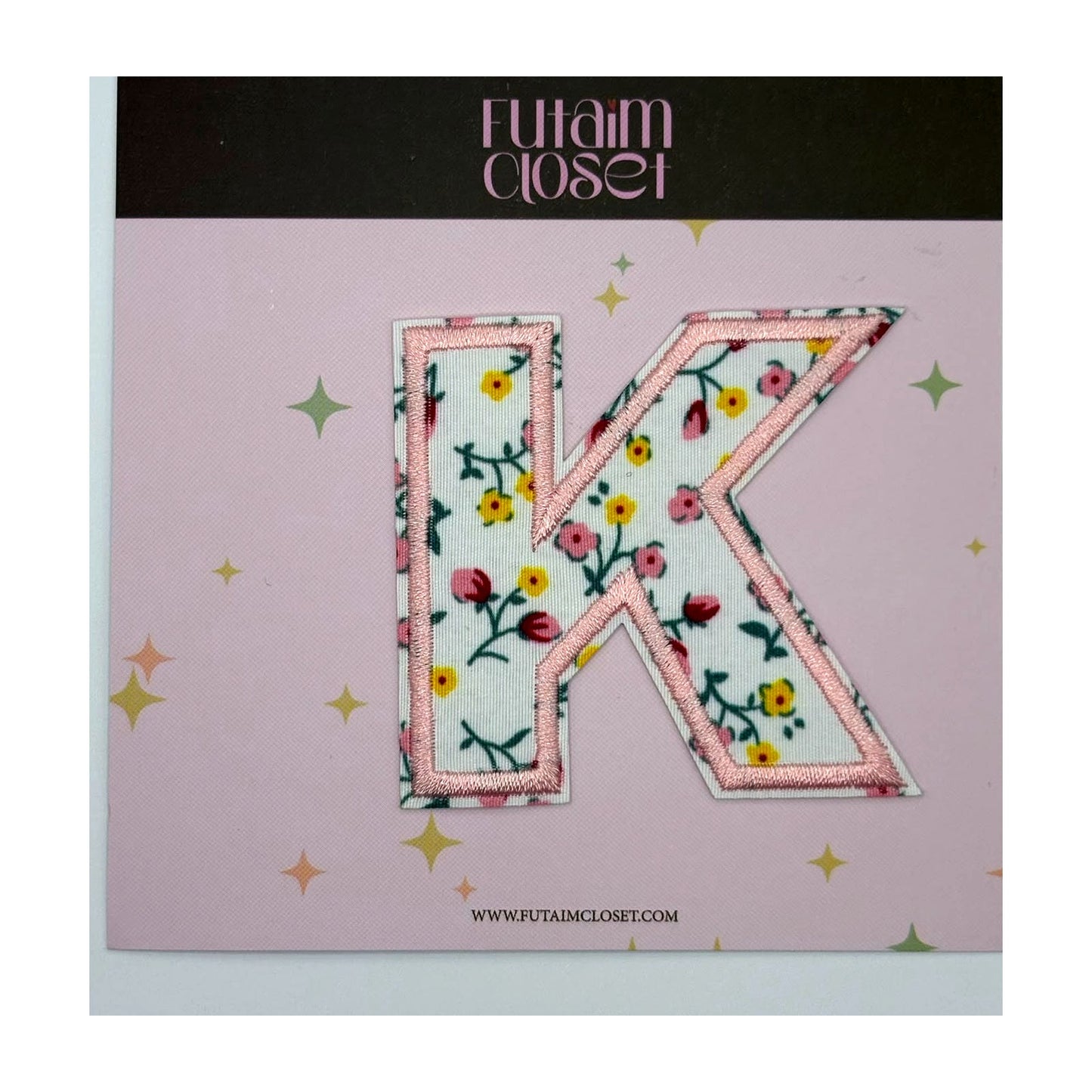 Letter K floral patch