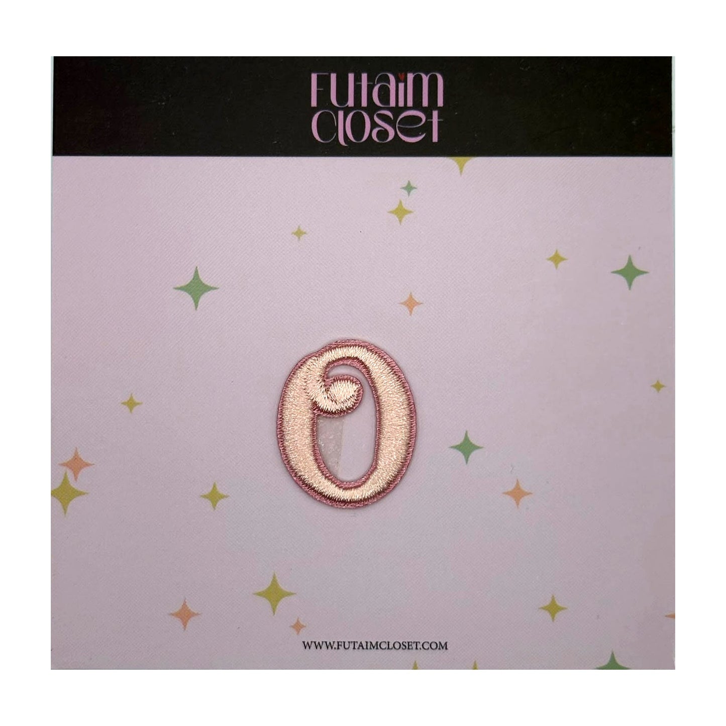 Letter O patch swirl