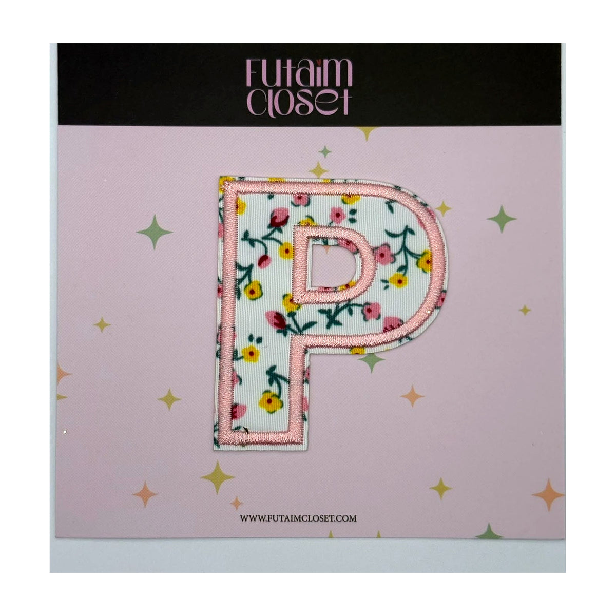 Letter P floral patch