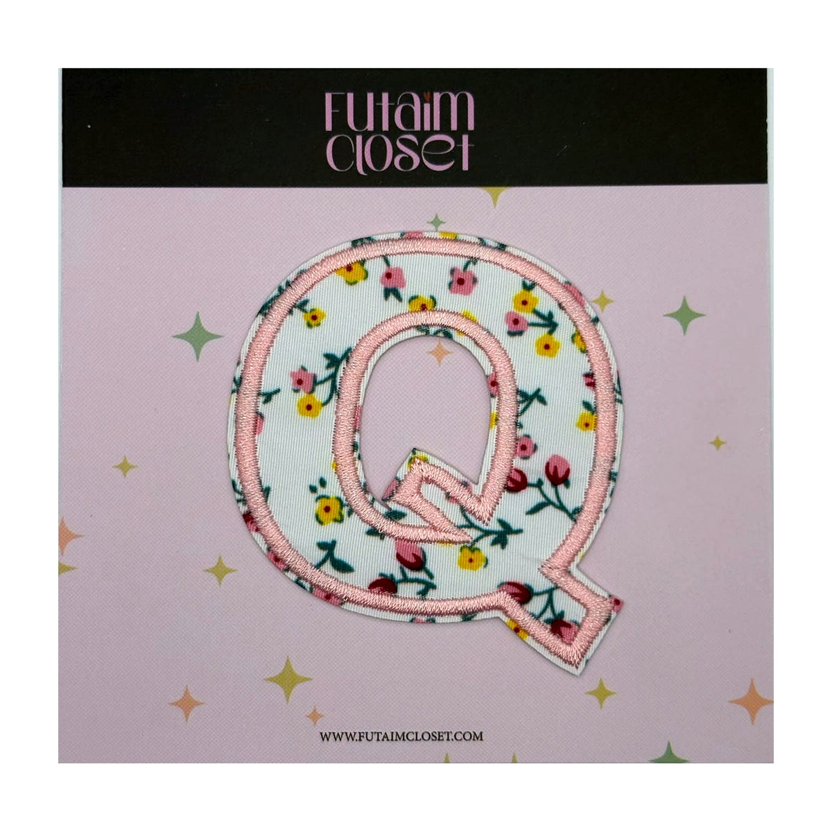 Letter Q floral patch