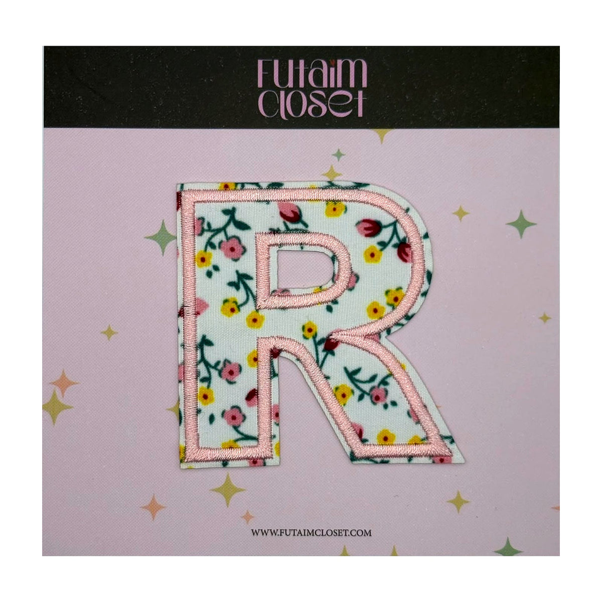 Letter R floral patch