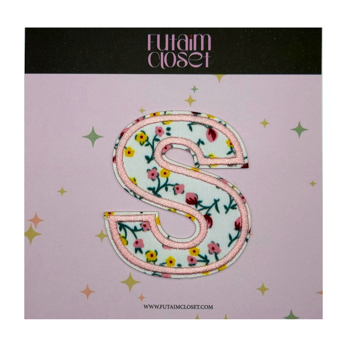 Letter S floral patch