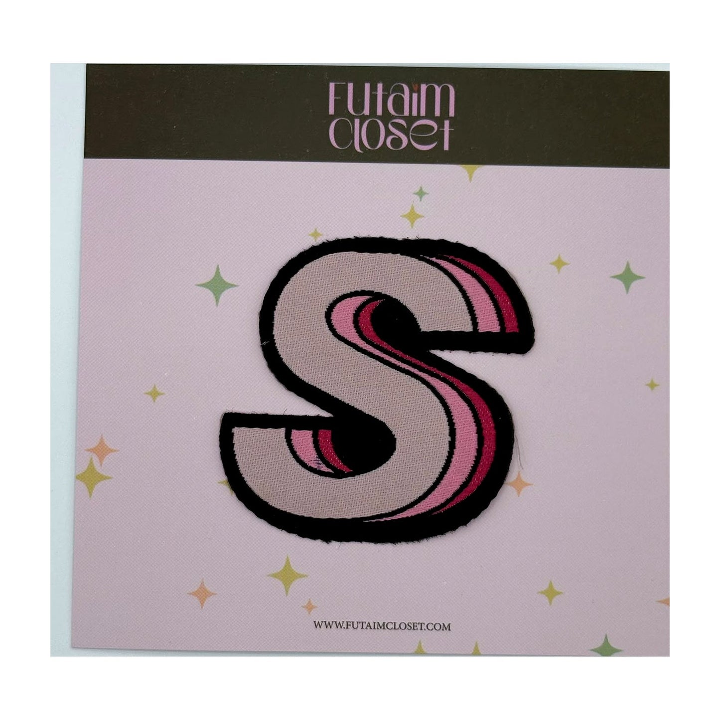 Letter S patch retro