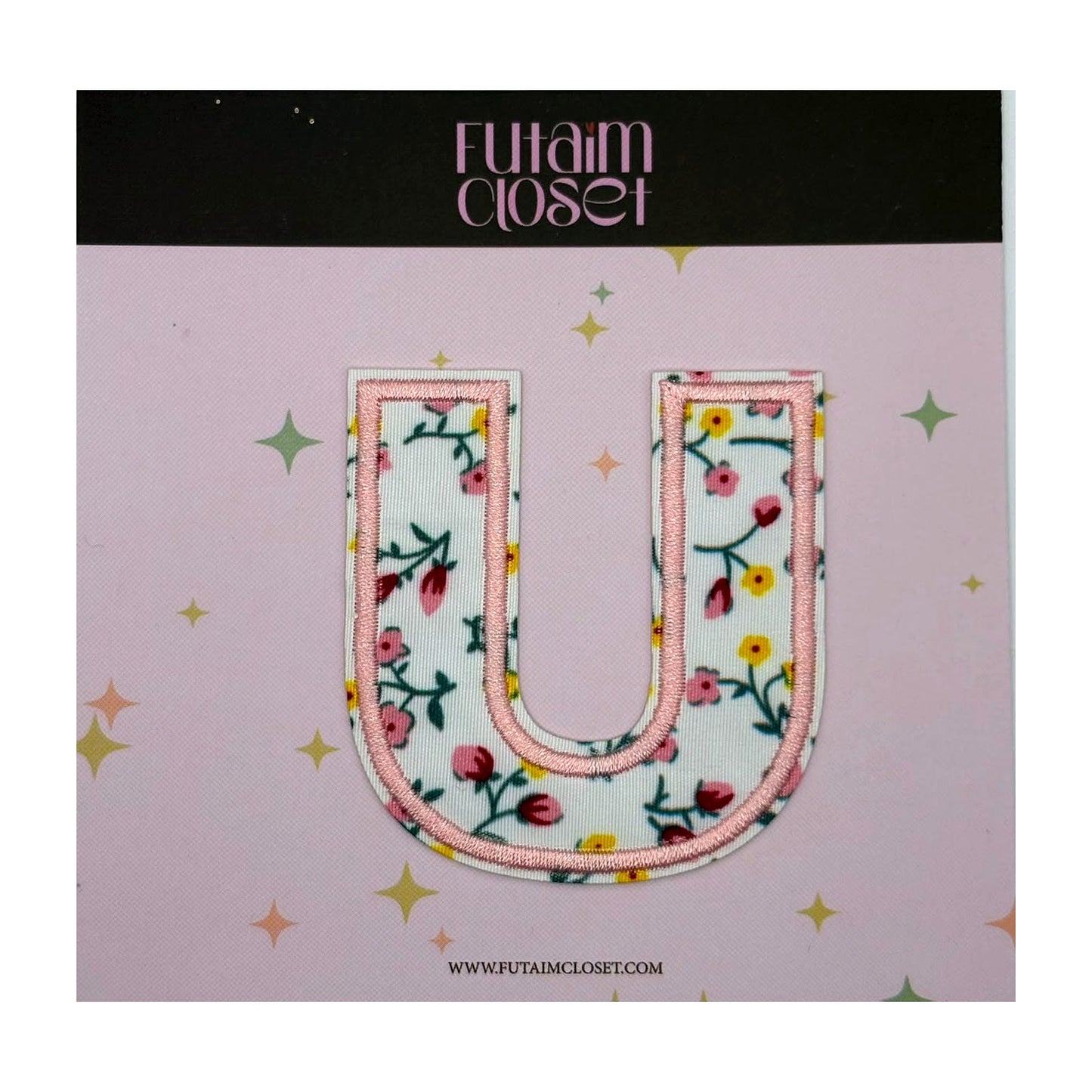 Letter U floral patch